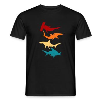 Hammerhaie cadeau - T-shirt homme - noir - Devant - AI Model Male 178 light (178cm)