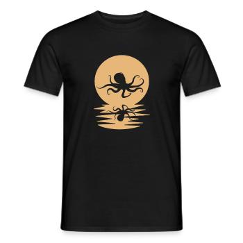 Pieuvres - T-shirt homme - noir - Devant - AI Model Male 178 light (178cm)