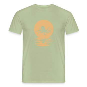 Octopus - Men's T-Shirt - sage - Front - AI Model Male 178 light (178cm)