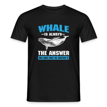 C’est un sort de baleine - T-shirt homme - noir - Devant - AI Model Male 178 light (178cm)