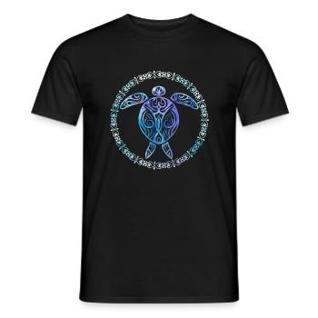 Tortue - T-shirt homme - noir - Devant - AI Model Male 178 light (178cm)