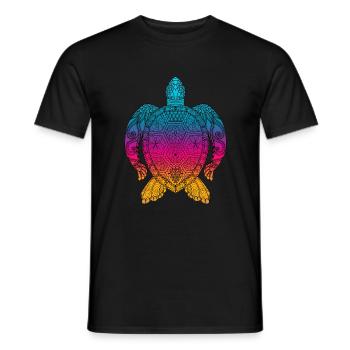 Tortue - T-shirt homme - noir - Devant - AI Model Male 178 light (178cm)