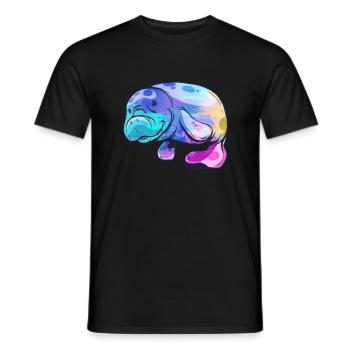 Seekuh - Männer T-Shirt - Schwarz - Vorne - AI Model Male 178 light (178cm)