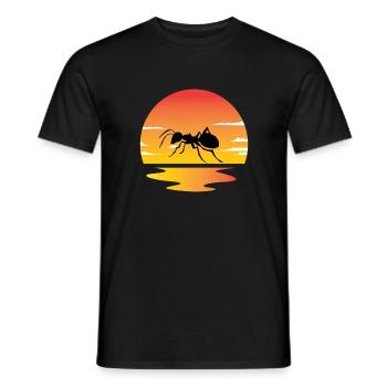 Ant Sunset - Men's T-Shirt - black - Front - AI Model Male 178 light (178cm)