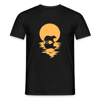 Roof - Men's T-Shirt - black - Front - AI Model Male 178 light (178cm)