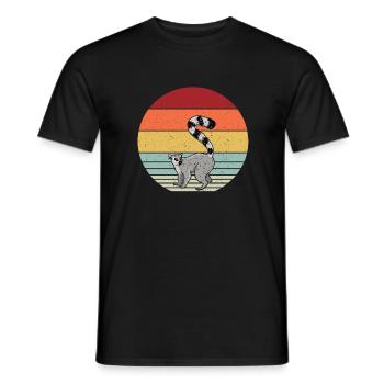 Lemur - Männer T-Shirt - Schwarz - Vorne - AI Model Male 178 light (178cm)