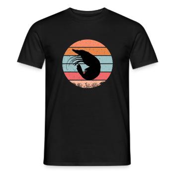 Shrimp - Men's T-Shirt - black - Front - AI Model Male 178 light (178cm)