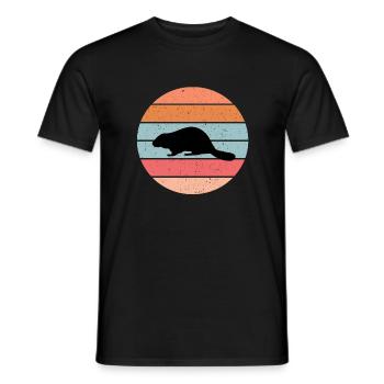 Biber - T-shirt homme - noir - Devant - AI Model Male 178 light (178cm)