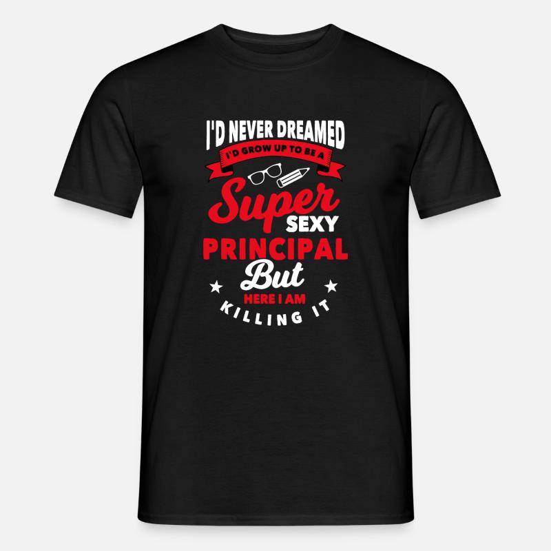 Schulleiter Geschenk - Männer T-Shirt - Schwarz
