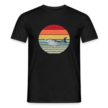 Narwal - Männer T-Shirt - Schwarz - Vorne - AI Model Male 178 light (178cm)