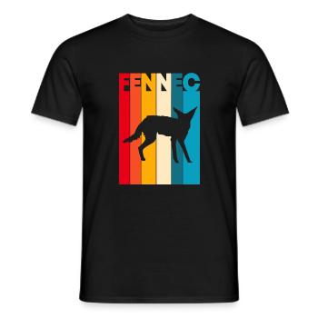 Fennek Wüstenfuchs - Männer T-Shirt - Schwarz - Vorne - AI Model Male 178 light (178cm)