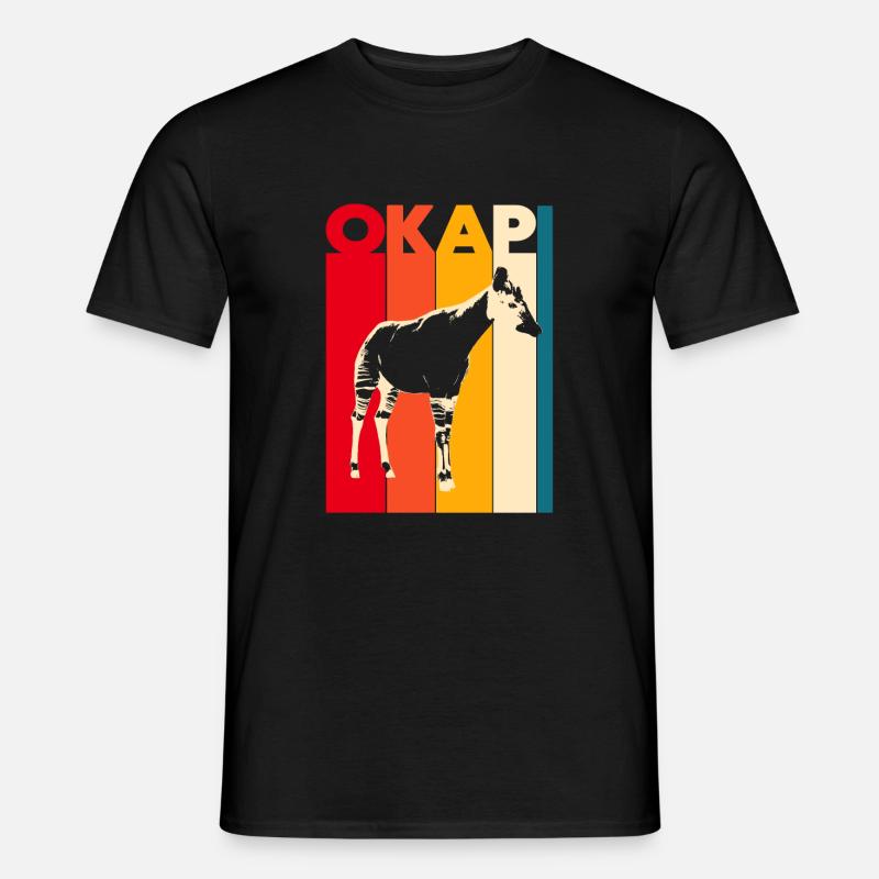 Okapi - Männer T-Shirt - Schwarz