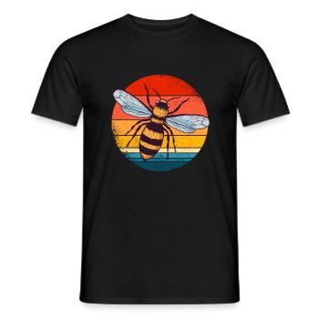 Biene - Männer T-Shirt - Schwarz - Vorne - AI Model Male 178 light (178cm)