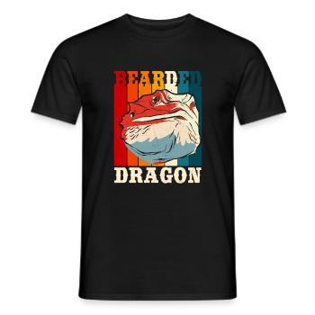 Bartagame - Männer T-Shirt - Schwarz - Vorne - AI Model Male 178 light (178cm)