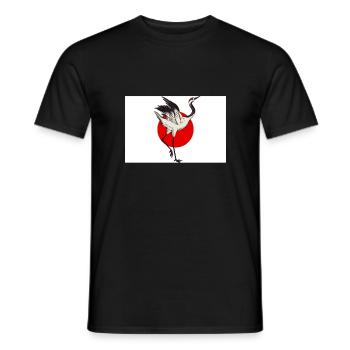 Crane Japan - Men's T-Shirt - black - Front - AI Model Male 178 light (178cm)