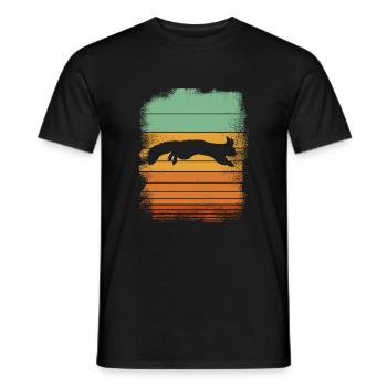 squirrel - Men's T-Shirt - black - Front - AI Model Male 178 light (178cm)