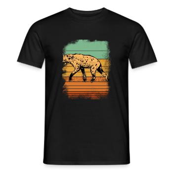 Hyène - T-shirt homme - noir - Devant - AI Model Male 178 light (178cm)