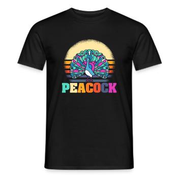 Paon - T-shirt homme - noir - Devant - AI Model Male 178 light (178cm)
