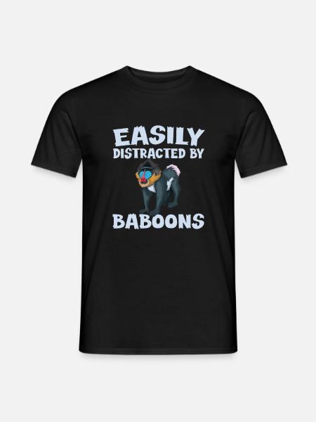 Baboon saying - Men's T-Shirt - black