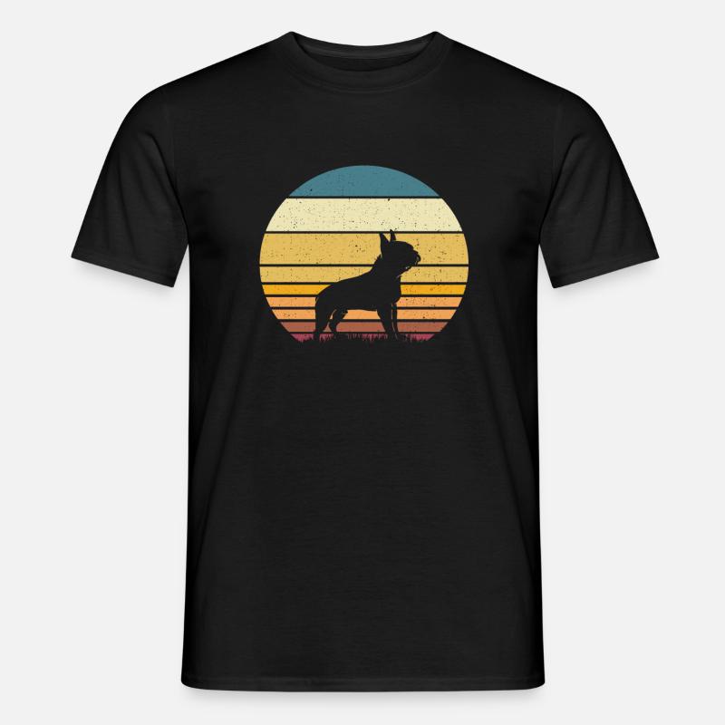 Boston Terrier - Männer T-Shirt - Schwarz