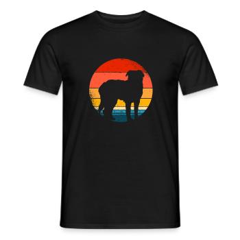 Saint Bernard - Men's T-Shirt - black - Front - AI Model Male 178 light (178cm)