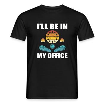 Pinball Player Gift - Men's T-Shirt - black - Front - AI Model Male 178 light (178cm)