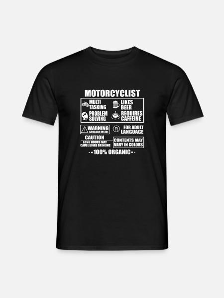 motorcyclist - Men's T-Shirt - black