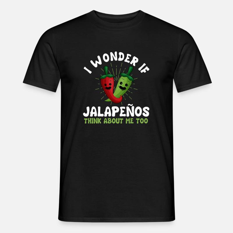 Jalapenos - Männer T-Shirt - Schwarz