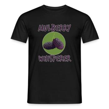 Mûres Murmures Cadeau - T-shirt homme - noir - Devant - AI Model Male 178 light (178cm)