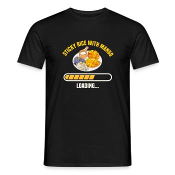 Sticky porridge with mango gift - Men's T-Shirt - black - Front - AI Model Male 178 light (178cm)