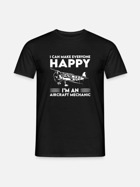 Mécanicien d’aéronefs - T-shirt homme - noir