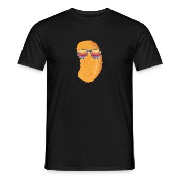 Chicken Nugget - Men's T-Shirt - black - Front - AI Model Male 178 light (178cm)