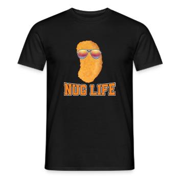 Chicken Nugget - Men's T-Shirt - black - Front - AI Model Male 178 light (178cm)