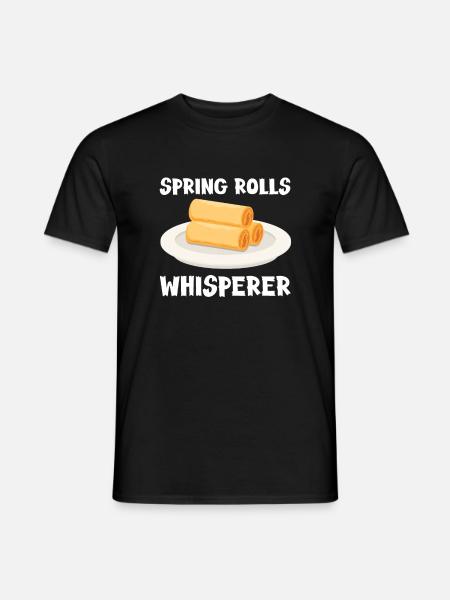 Spring Rolls Whisperer - Men's T-Shirt - black