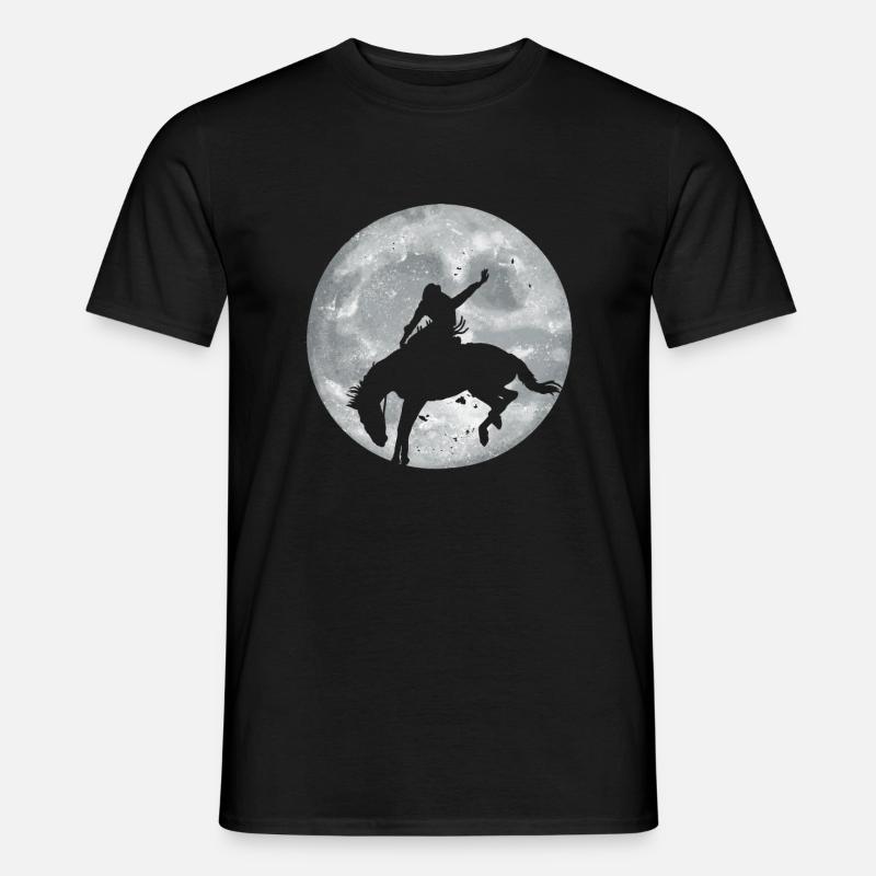 Rodeo Reiter Geschenk - Männer T-Shirt - Schwarz