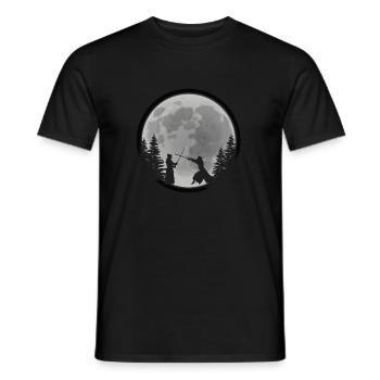 Kendo Bei Nacht - Männer T-Shirt - Schwarz - Vorne - AI Model Male 178 light (178cm)
