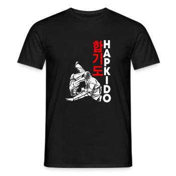 Hapkido - T-shirt homme - noir - Devant - AI Model Male 178 light (178cm)