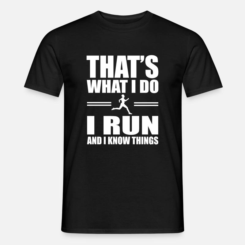 Running Runners Running - Men's T-Shirt - black