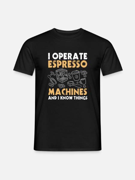 Dicton barista - T-shirt homme - noir