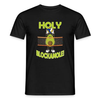 Volleyball Avocado - Men's T-Shirt - black - Front - AI Model Male 178 light (178cm)