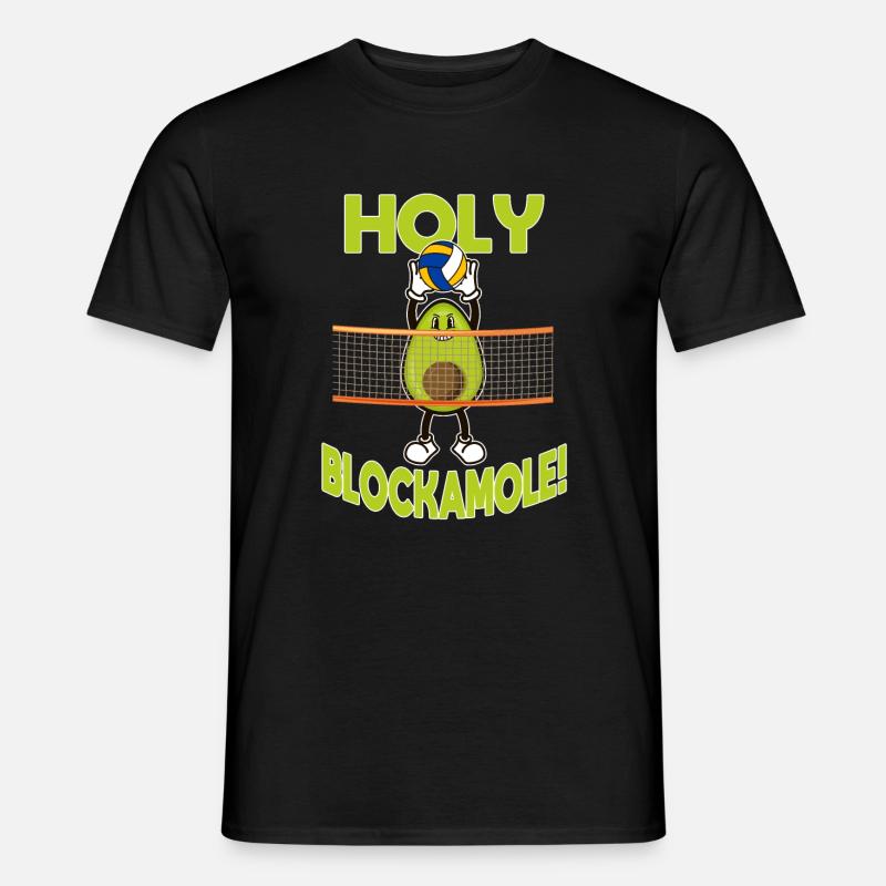 Volleyball Avocado - Männer T-Shirt - Schwarz