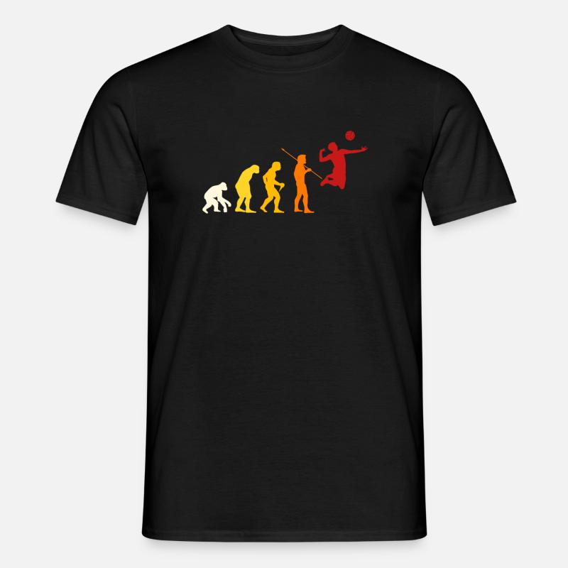 Volleyball Evolution Design - Männer T-Shirt - Schwarz