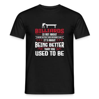 Billard - T-shirt homme - noir - Devant - AI Model Male 178 light (178cm)