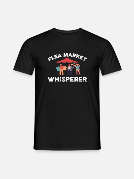 Flohmarkt Flüsterer - Männer T-Shirt - Schwarz