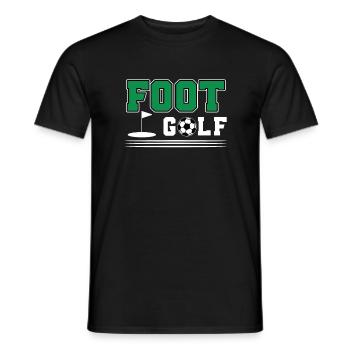 Footgolf Gift - Men's T-Shirt - black - Front - AI Model Male 178 light (178cm)