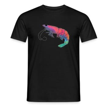 Crevette - T-shirt homme - noir - Devant - AI Model Male 178 light (178cm)