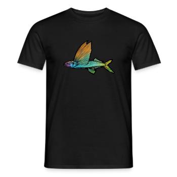 Fliegender Fisch - Männer T-Shirt - Schwarz - Vorne - AI Model Male 178 light (178cm)