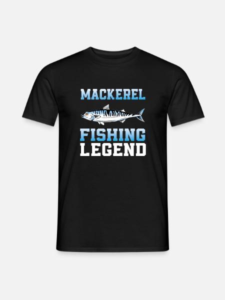 Mackerel Fishing Legend - Men's T-Shirt - black
