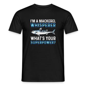 Chuchoteur de maquereau - T-shirt homme - noir - Devant - AI Model Male 178 light (178cm)
