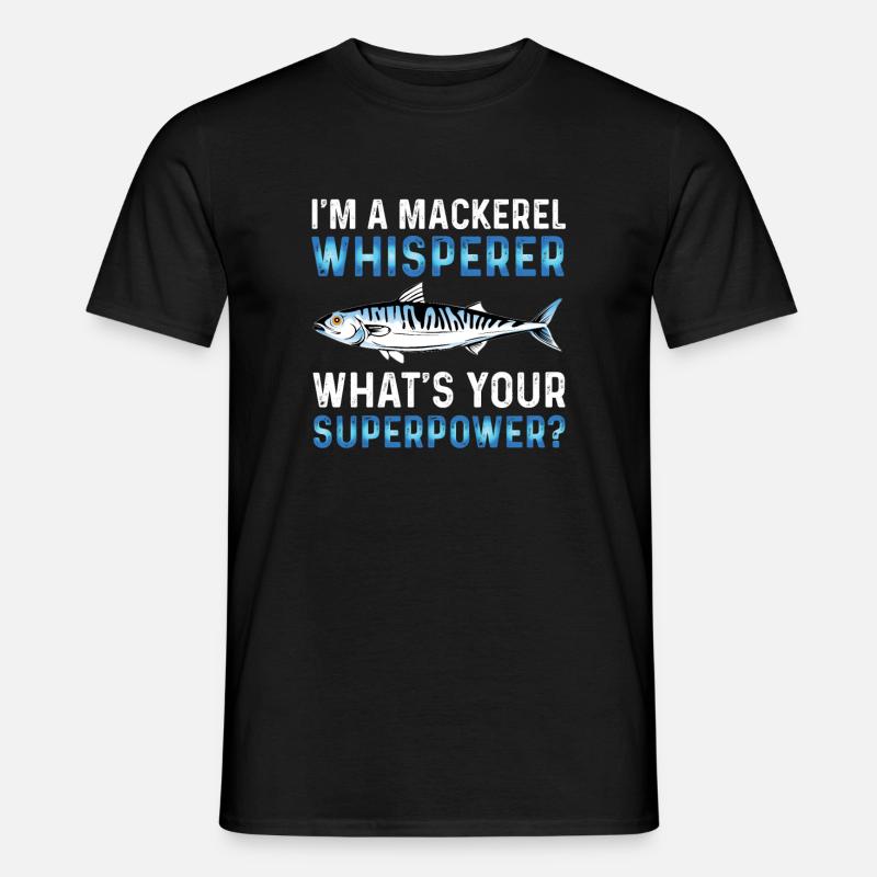 Makrele Flüsterer - Männer T-Shirt - Schwarz